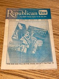 1968 View TV Guide - Rise And Fall Of The Third Reich Mini-Series Preview