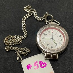 Swiss Army Pocket Watch & Chain