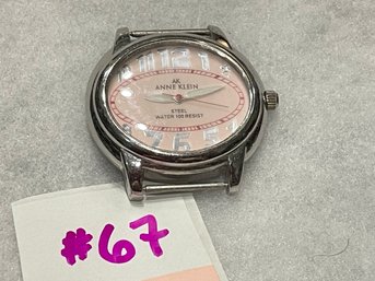 ANNE KLEIN Pink Face Watch (No Band)