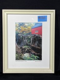 Bridgewater, CT 'The Red Mill' Framed Photo 1990