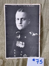 Rittmeister Manfred Frhr. Von Richthofen 'The Red Baron' WWI Fighter Pilot Postcard