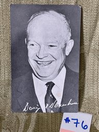 'Re-Elect Dwight D. Eisenhower' Card - CONNECTICUT CITIZENS FOR EISENHOWER