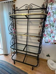 Fantastic Iron/Glass Shelving Unit - Kitchen/Dining Room Display