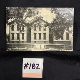 'Center High School' New Milford, Connecticut 1907 Antique Postcard