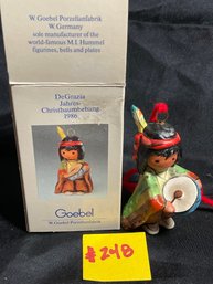 1986 DeGrazia Jahres-Christbaumbehang Goebel Christmas Ornament