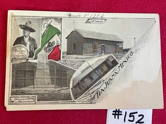 Tia Juana, Mexico Souvenir Antique Private Mailing Card (1898-1901) Postcard