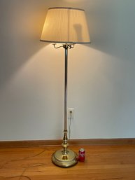 Shiny Brass Floor Lamp