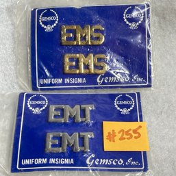 E.M.T. & E.M.S. Lapel Pins - Vintage Gemsco