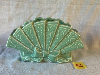 Green Fan Planter - McCoy Pottery VINTAGE