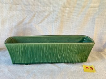 Green Long Skinny Planter - McCoy Pottery VINTAGE