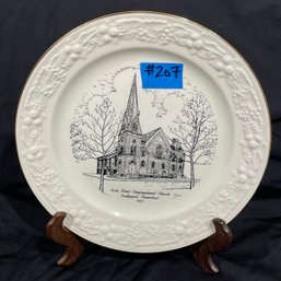 Park Street Congregational Church - Bridgeport, Connecticut 1953 Souvenir Plate