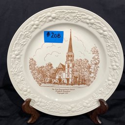 First Congregational Church - Stratford, Connecticut Souvenir Plate