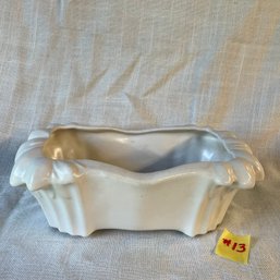 McCoy Matte White VINTAGE Art Pottery Planter, Mid-Century