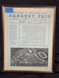 1949 Danbury Fair (Connecticut) Map/Schedule Poster - Vintage Original