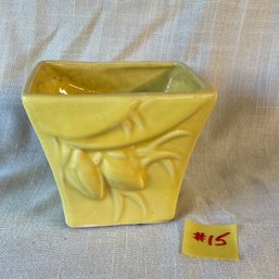 Yellow McCoy Planter VINTAGE American Art Pottery, Mid-Century