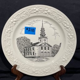 Warren Congregational Church Souvenir Plate - Vintage - Warren, Connecticut