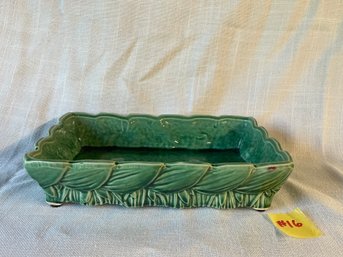 Shallow McCoy Pottery Leaf Planter VINTAGE Mid-Century, Made In USA