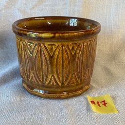 Vintage McCoy Brown & Copper Flower Pot/Planter USA Mid-Century