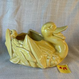 Yellow McCoy Duck Planter VINTAGE Art Pottery - Made In USA