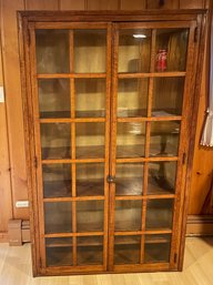 Really Nice Glass Door Bookcase, Display Cabinet