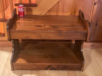 2 Shelf Table - Vintage Pine Furniture