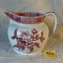 Rare Antique Spode's 'Camilla' Copeland Pitcher - Made In England