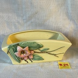 Yellow McCoy 'blossom Time' Art Pottery Planter VINTAGE