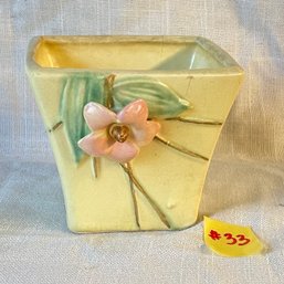 Yellow McCoy Pottery 'Blossom Time' Art Pottery Planter VINTAGE