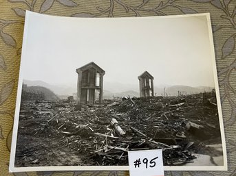 Nagasaki Aftermath Of Atomic Bomb Explosion WWII Original Press Photo