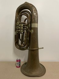 Cool Large Italian Tuba Antique/Vintage Brass Music Instrument