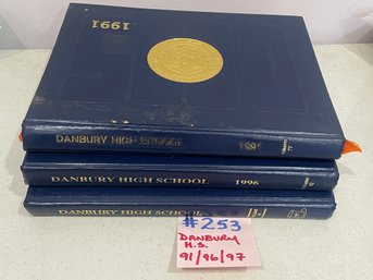 Danbury High School (Connecticut) Vintage Yearbook Lot 1991, 1996, 1997