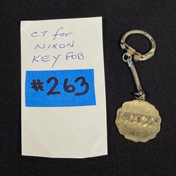Connecticut For NIXON Vintage Campaign Keychain