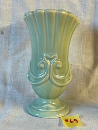 Green McCoy Vase VINTAGE American Art Pottery