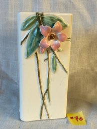 McCoy 'Blossom Time' Vase 1940s American Art Pottery VINTAGE