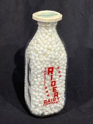 Rider Dairy (Danbury, Connecticut) Vintage Milk Bottle