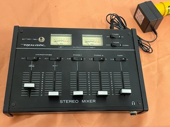 Realistic Stereo Mixer - Vintage Audio DJ Electronic Component