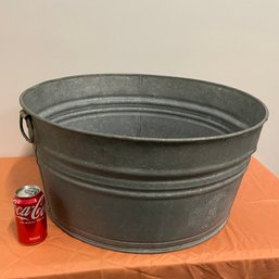 Galvanized Metal Washtub - Great For Drinks & Kegs