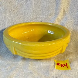 Mid-Century Yellow Art Pottery Succulent Pot, Planter COOL