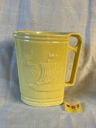 Yellow Robinson Ransbottom 'North Wind' 'Zephyrus' Pitcher VINTAGE Art Pottery