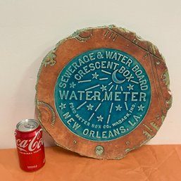 Unique New Orleans Water Meter Art Pottery Sculpture Plaque