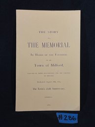 Milford, CT Founders' Memorial History Booklet