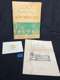 New Milford, CT 250th Anniversary Ephemera 1957