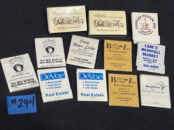 Connecticut Matchbook Collection - Vintage Advertising