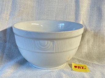 White Hall Pottery Ceramic Small Mixing Bowl - Made In USA Vintage