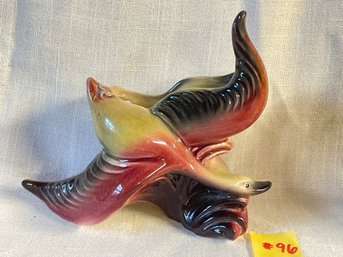 Cool HULL POTTERY Colorful Goose Wall Pocket, Vase - Vintage