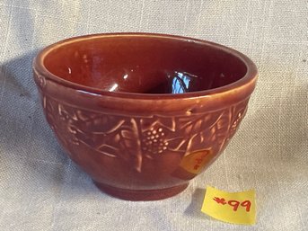 Red Art Pottery Bowl VINTAGE McCoy (?)