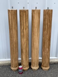 Set Of 4 Wood Columns (40' Long)