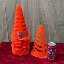 Orange Plastic Safety Road Cones (Set Of 20)