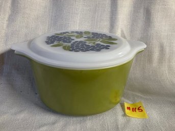 Pyrex 'Grape' 473 Promo 1 Quart Promo Casserole RARE Vintage