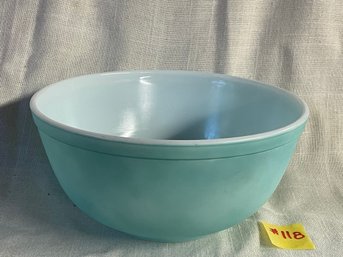 Turquoise Pyrex 403 Mixing Bowl 2 1/2 Quart - Vintage Kitchen